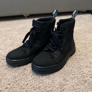 Dr Martens Combs Black Lace-Up Ankle Boots